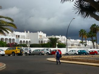 Regenwolke Costa Calma