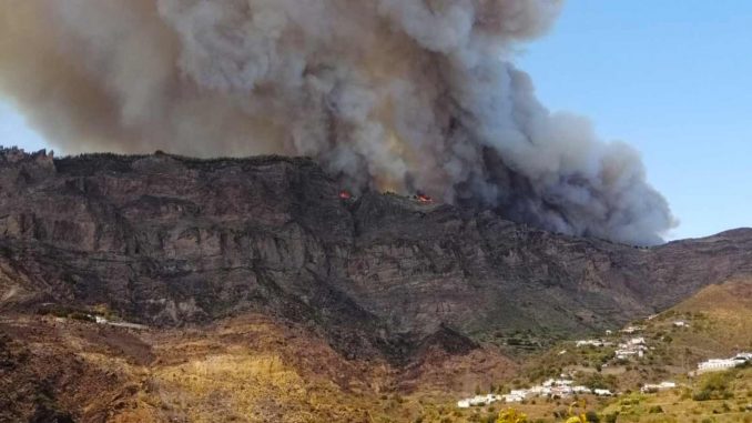 Waldbrand Valleseco Gran Canaria 17.08.2019
