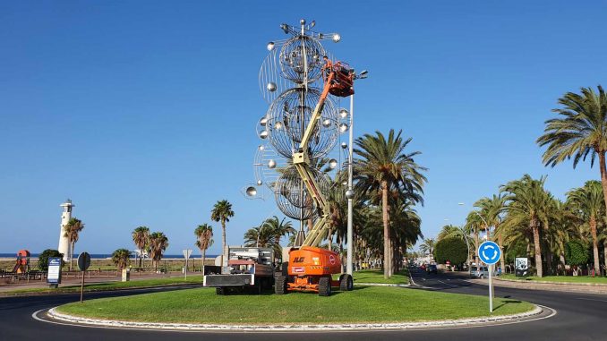 Windspiel Fobos von Cesar Manrique im Süden von Fuerteventura