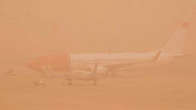 Flugzeug-Calima
