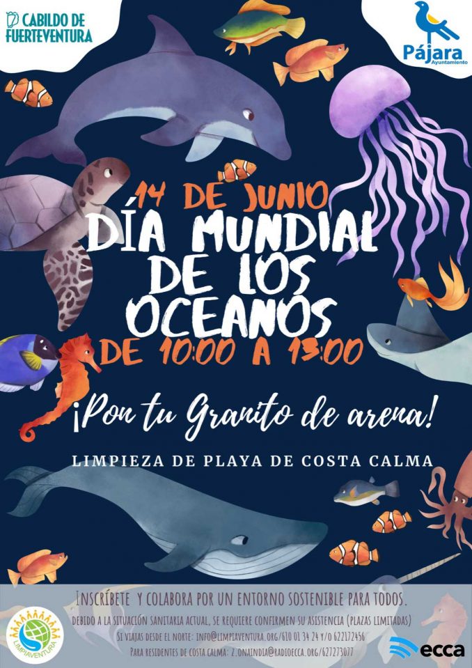Fuerteventura: Strandreinigungsaktion an der Costa Calma am 14.06.2020! Wer macht mit? 1 Plakat Strandreinigung Costa Calma voll