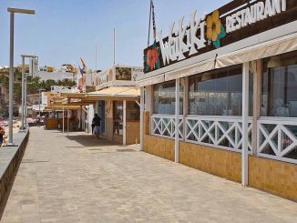 Leere Promenade in Morro Jable