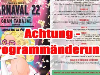 Prgrammaenderung Karneval GT