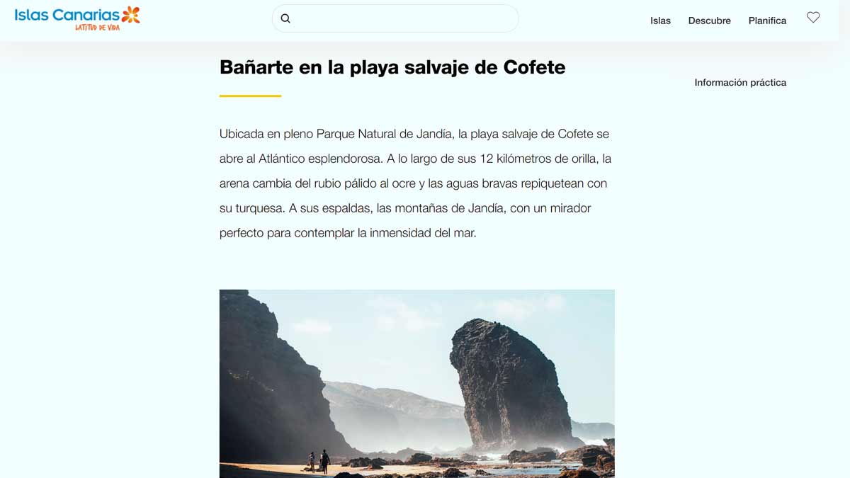 Emfpehlung Baden in Cofete