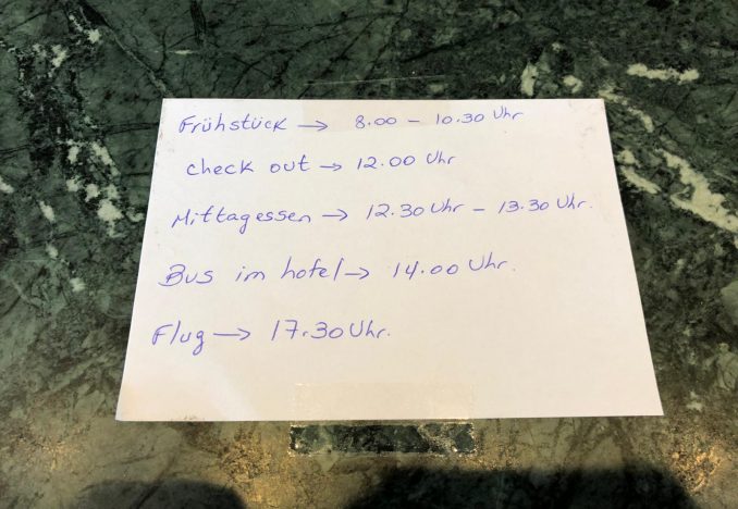 Zettel in Rezeption