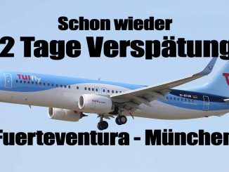 2 Tage Verspaetung TUIFly
