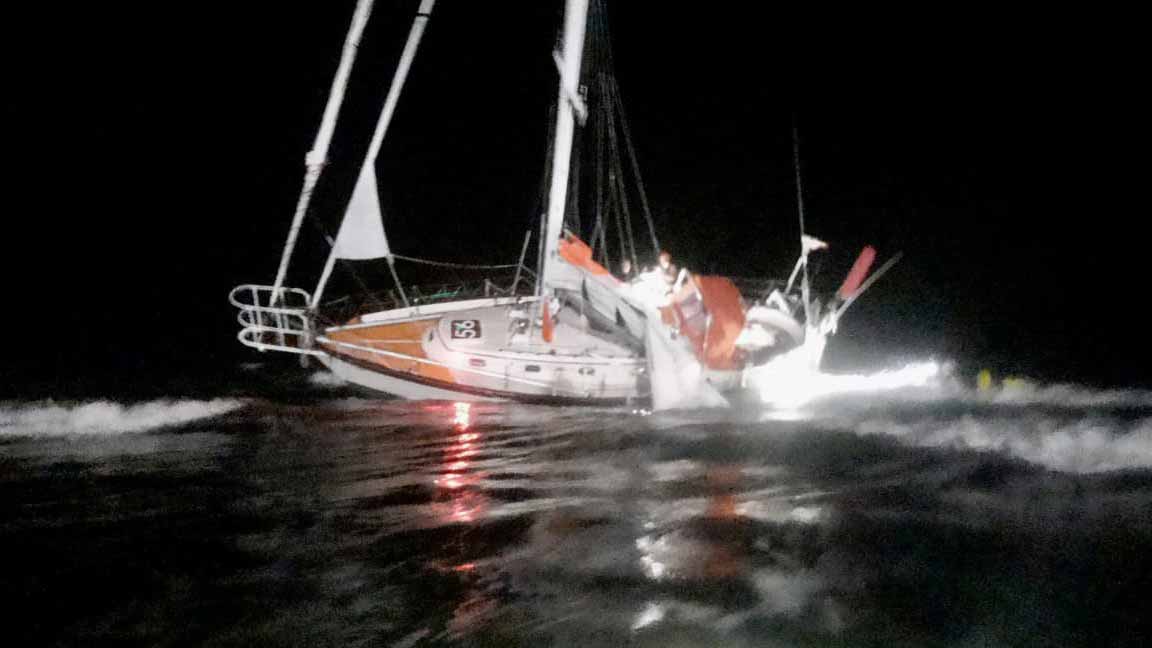 Golden Globe Segelboot Fuerteventura auf Grund gelaufen