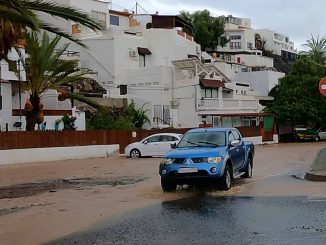 Las Playitas Barranco Strasse Schlamm