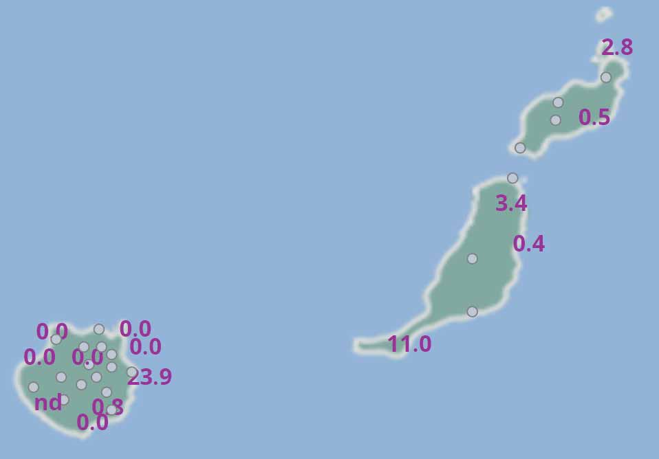 Regenmenge Fuerteventura 18092022