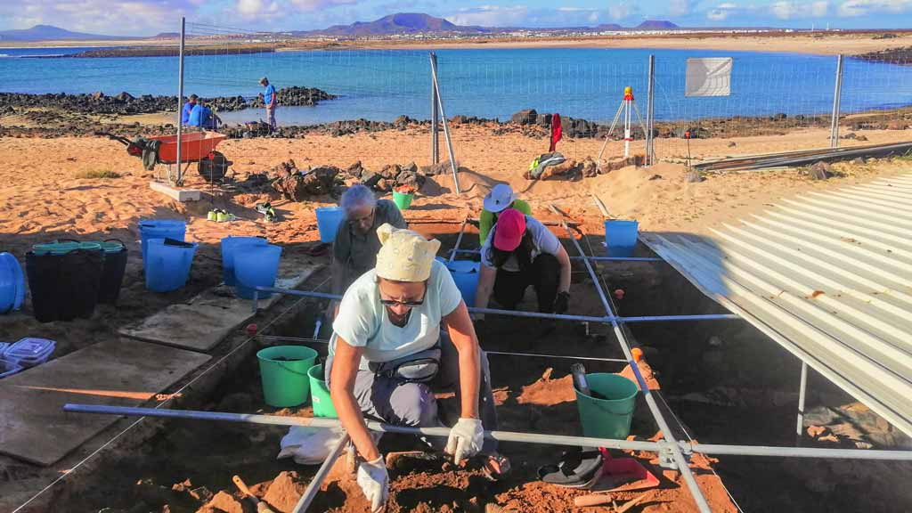 Ausgrabung Lobos Fuerteventura