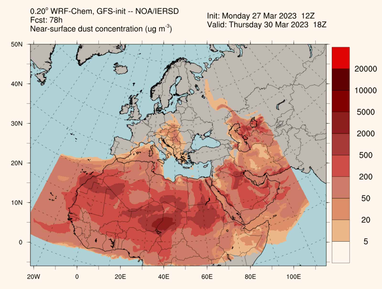 Calima Fuerteventura 30 maerz 2023