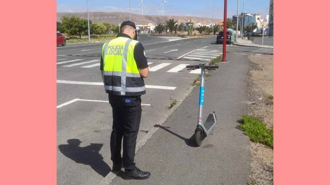 E-Roller-Puerto-del-Rosario-Polizei