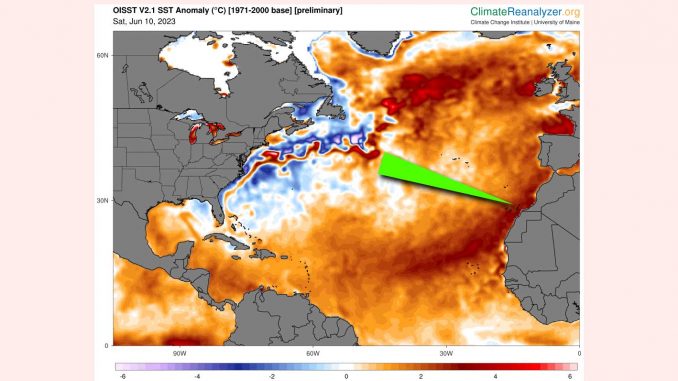 Temperatur-Anomalie-Fuerteventura-Meeresoberfläche