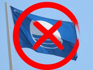 Blaue Flagge Entzogen