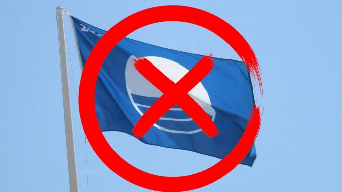 Blaue-Flagge-Entzogen